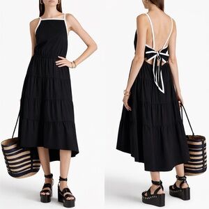 Alice + Olivia Hartley Gathered Midi Dress/ Size 0